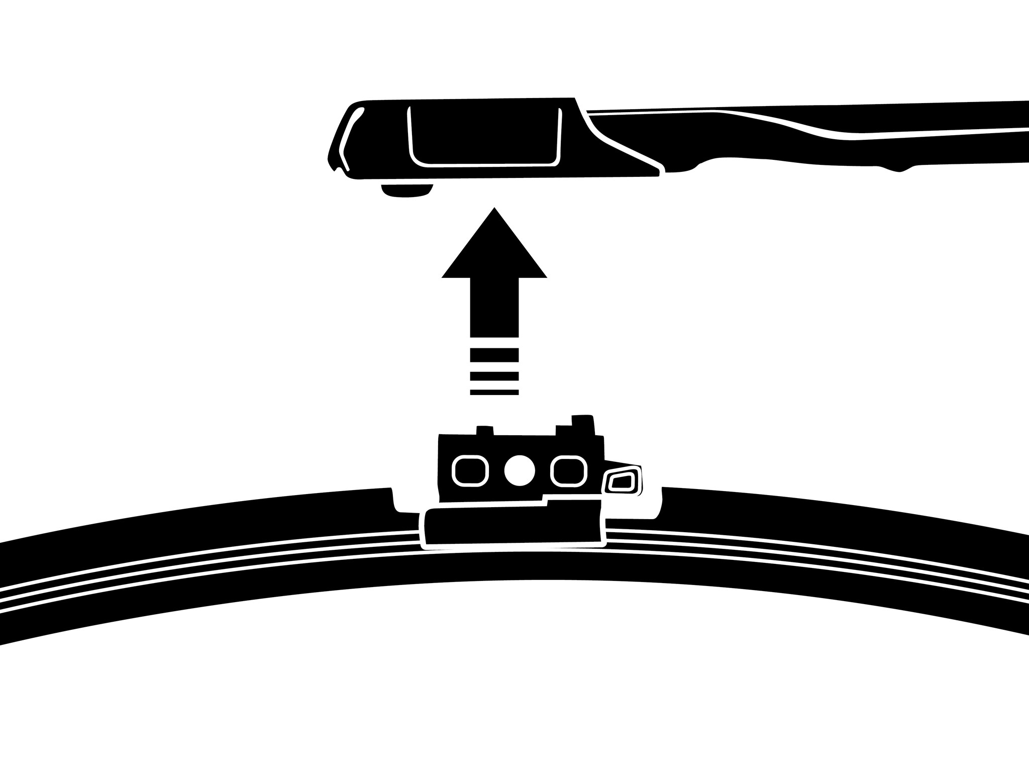 Illustration af viskerbladet, som bliver løsnet