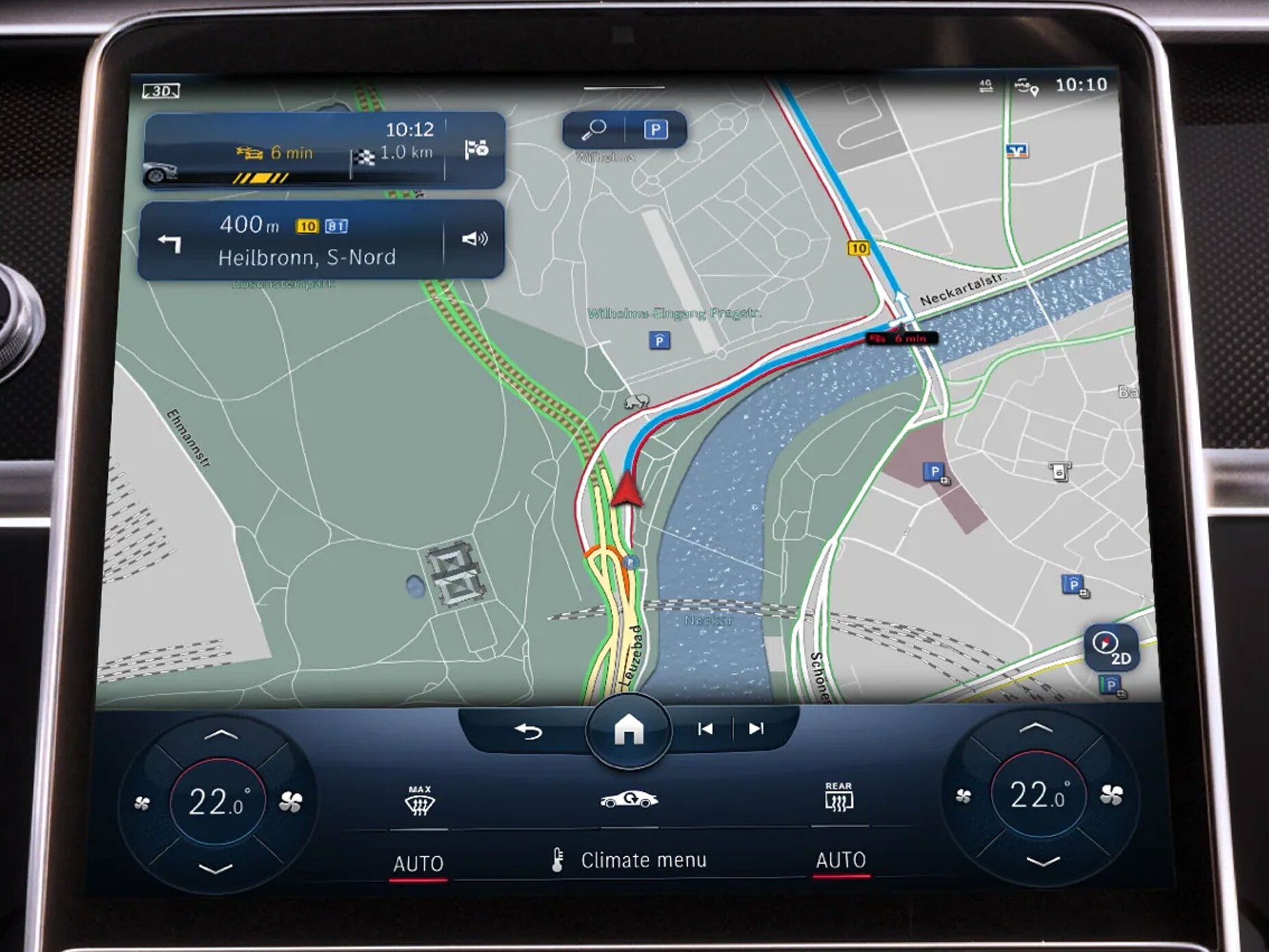 Navigation med Live Traffic Information.