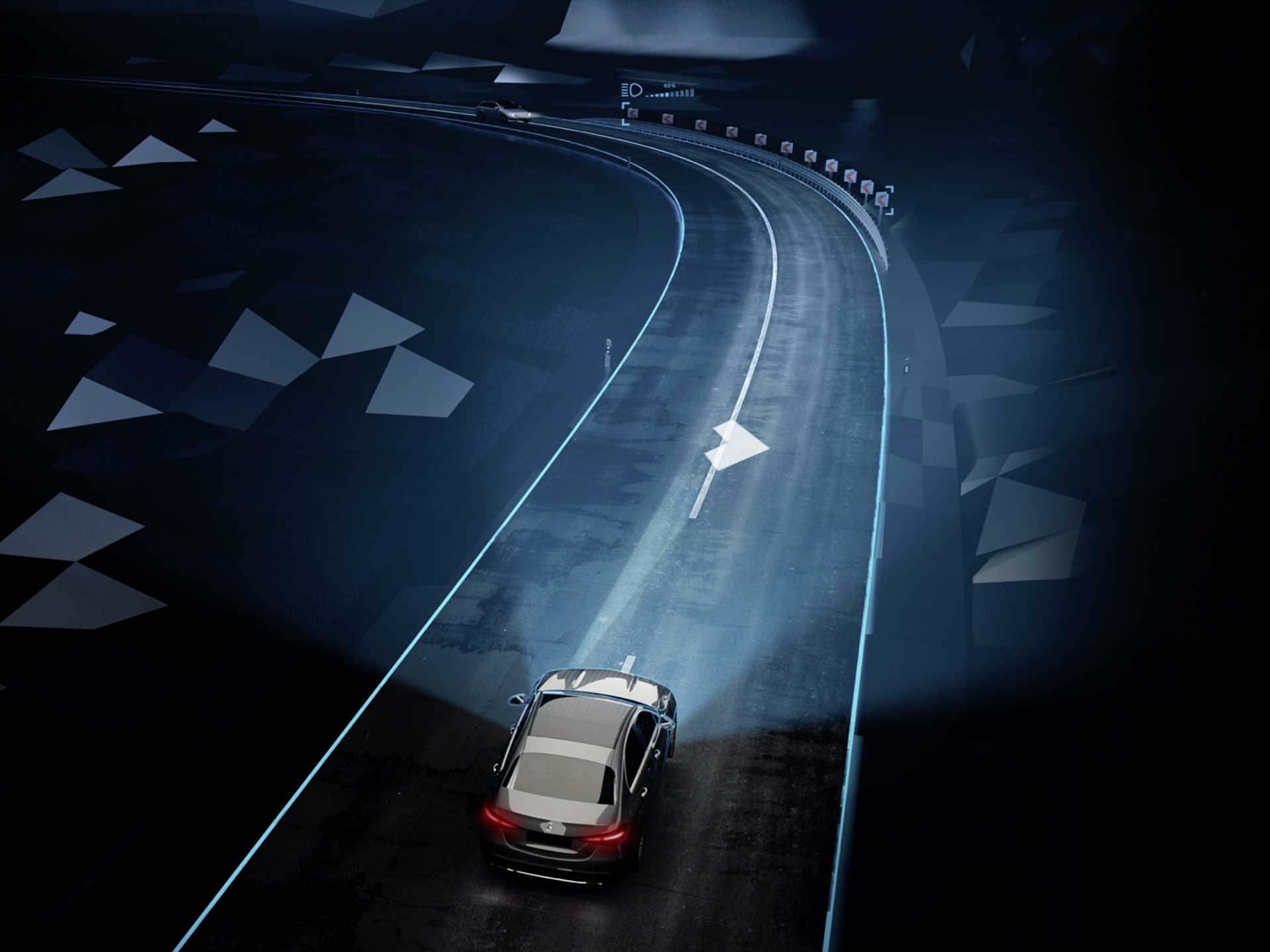 DIGITAL LIGHT | Sikkerhed | Mercedes-Benz DIGITAL LIGHT-forlygterne fra Mercedes-Benz.