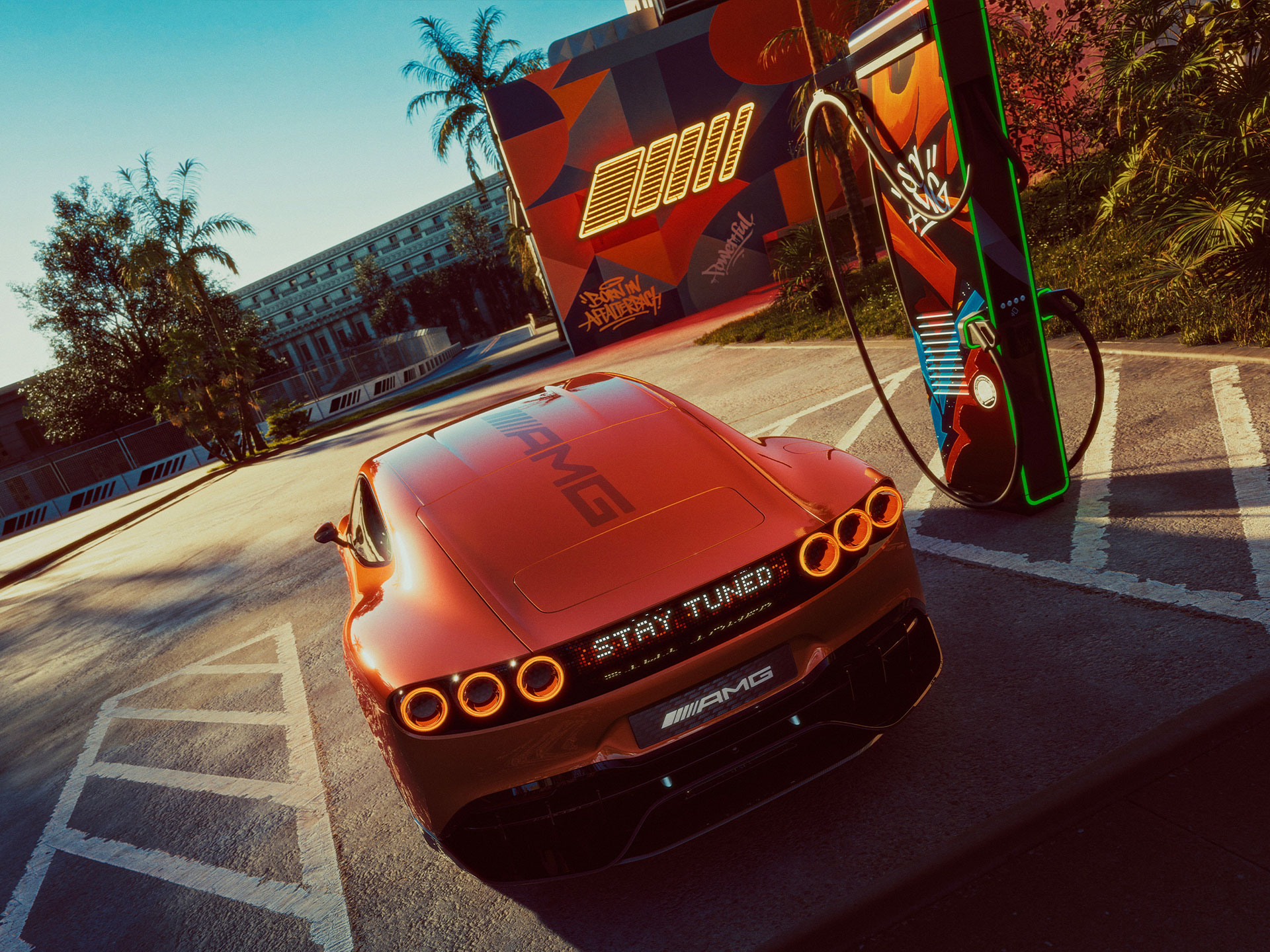 Superhurtig opladning | AMG.EA | Mercedes-AMG Superhurtig opladning af CONCEPT AMG GT XX med AMG.EA fra Mercedes-AMG.