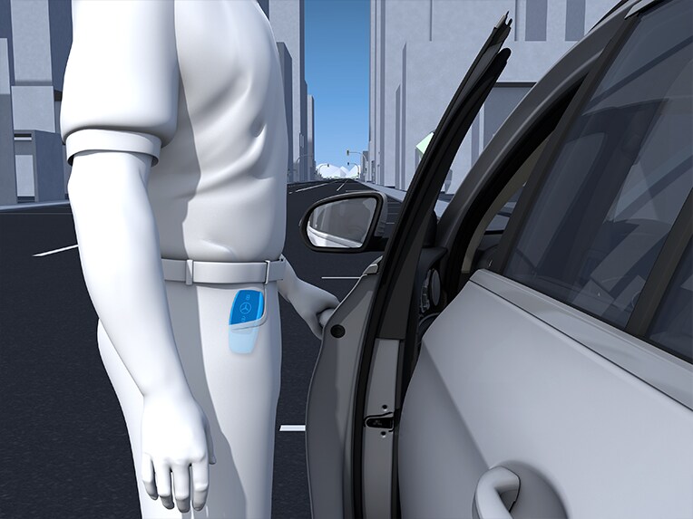 KEYLESS-GO i Mercedes-Benz B-Klasse.