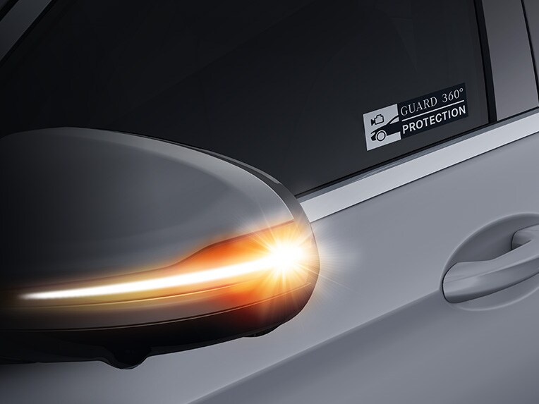 En illustration af GUARD 360° bilbeskyttelse Plus.