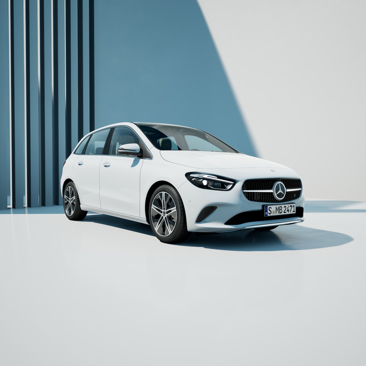 Mercedes-Benz B-Klasse set forfra.
