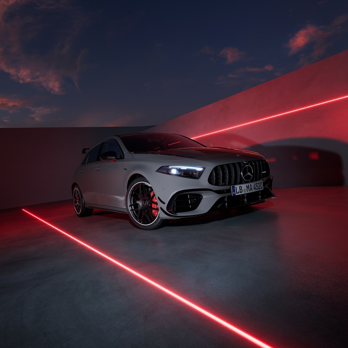 Mercedes-AMG A-Klasse med AMG Design Plus-pakke.