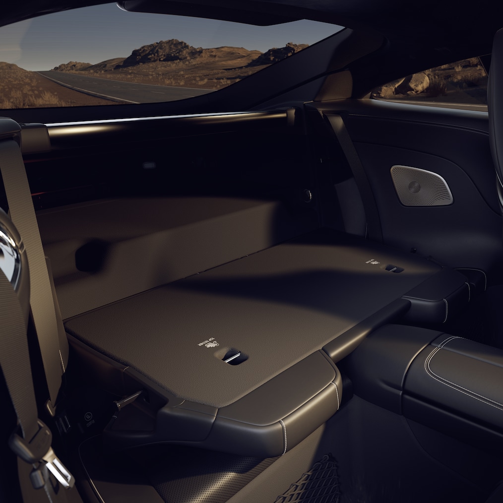 Sædekonfigurationer i kabinen af GT coupé.