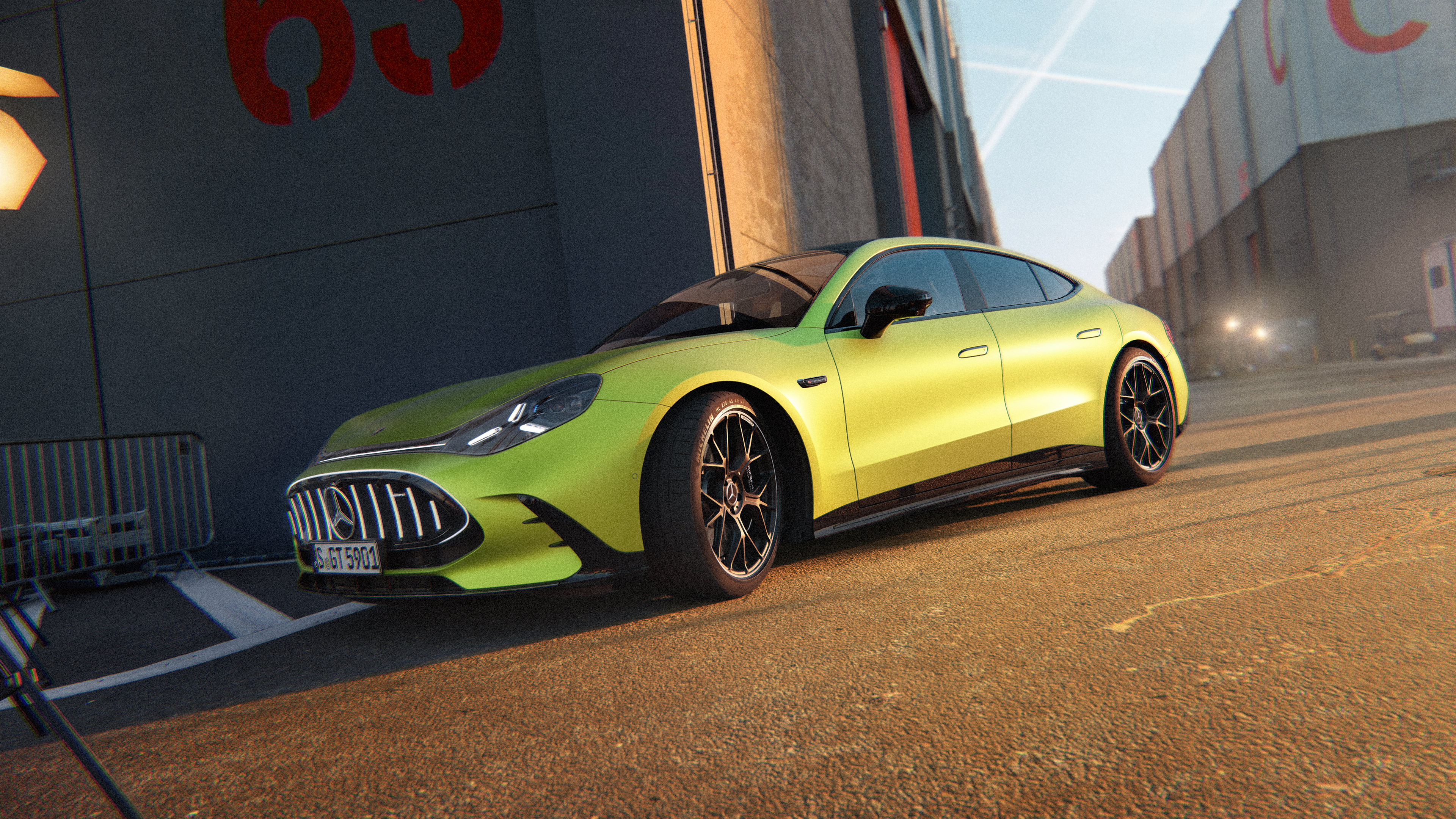 Den nye elektriske Mercedes-AMG GT 4-dørs Coupé | Mercedes-AMG Baggrundsbillede til den nye elektriske Mercedes-AMG GT 4-dørs Coupé