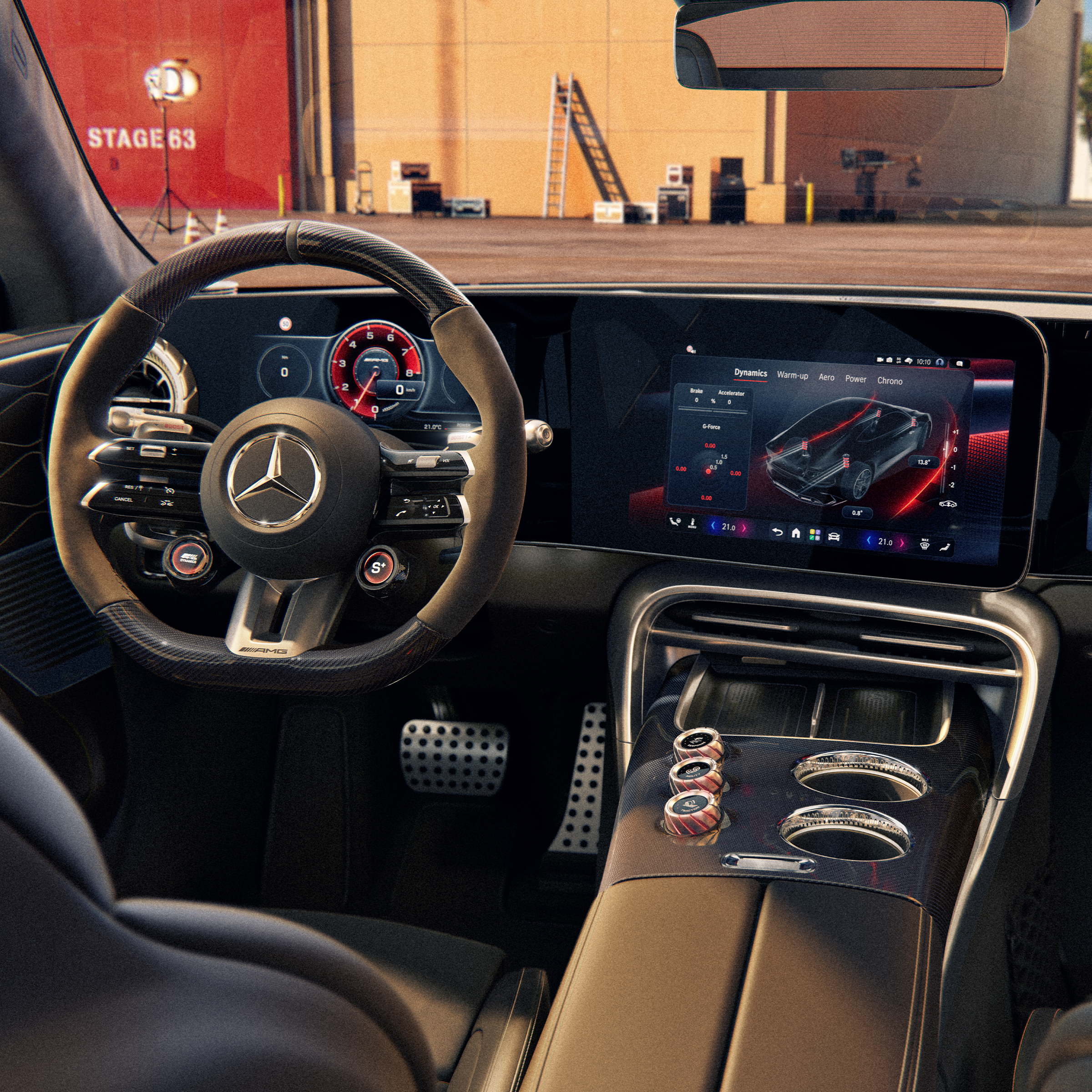 Den nye elektriske Mercedes-AMG GT 4-dørs Coupé | Mercedes-AMG Instrumentpanelet i den nye elektriske Mercedes-AMG GT 4-dørs Coupé