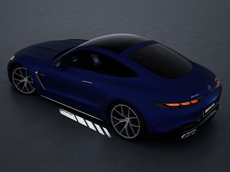 AMG lysdisplay til den ny Mercedes-AMG GT 63 S E PERFORMANCE.