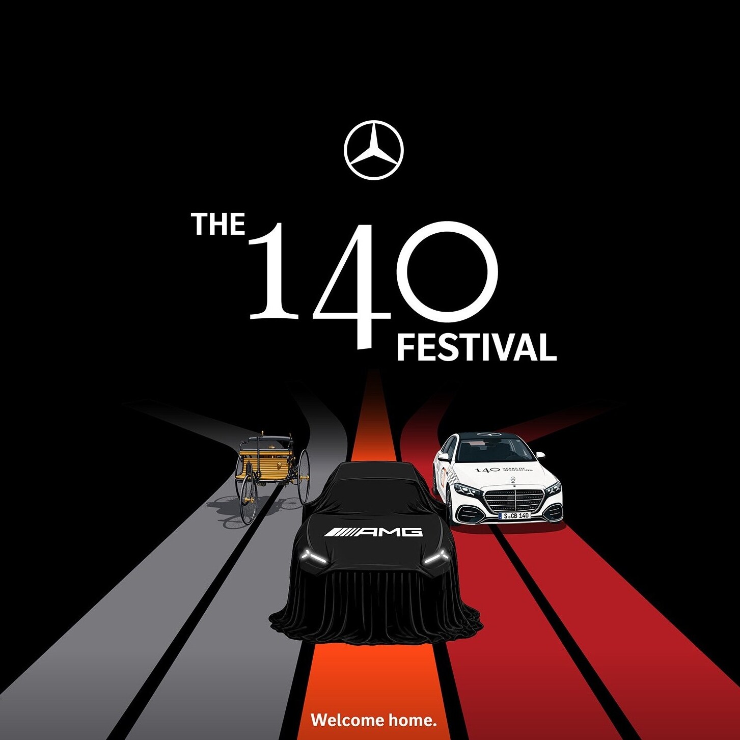THE 140 FESTIVAL og verdenspremieren på den helt nye Mercedes-AMG GT SUV.
