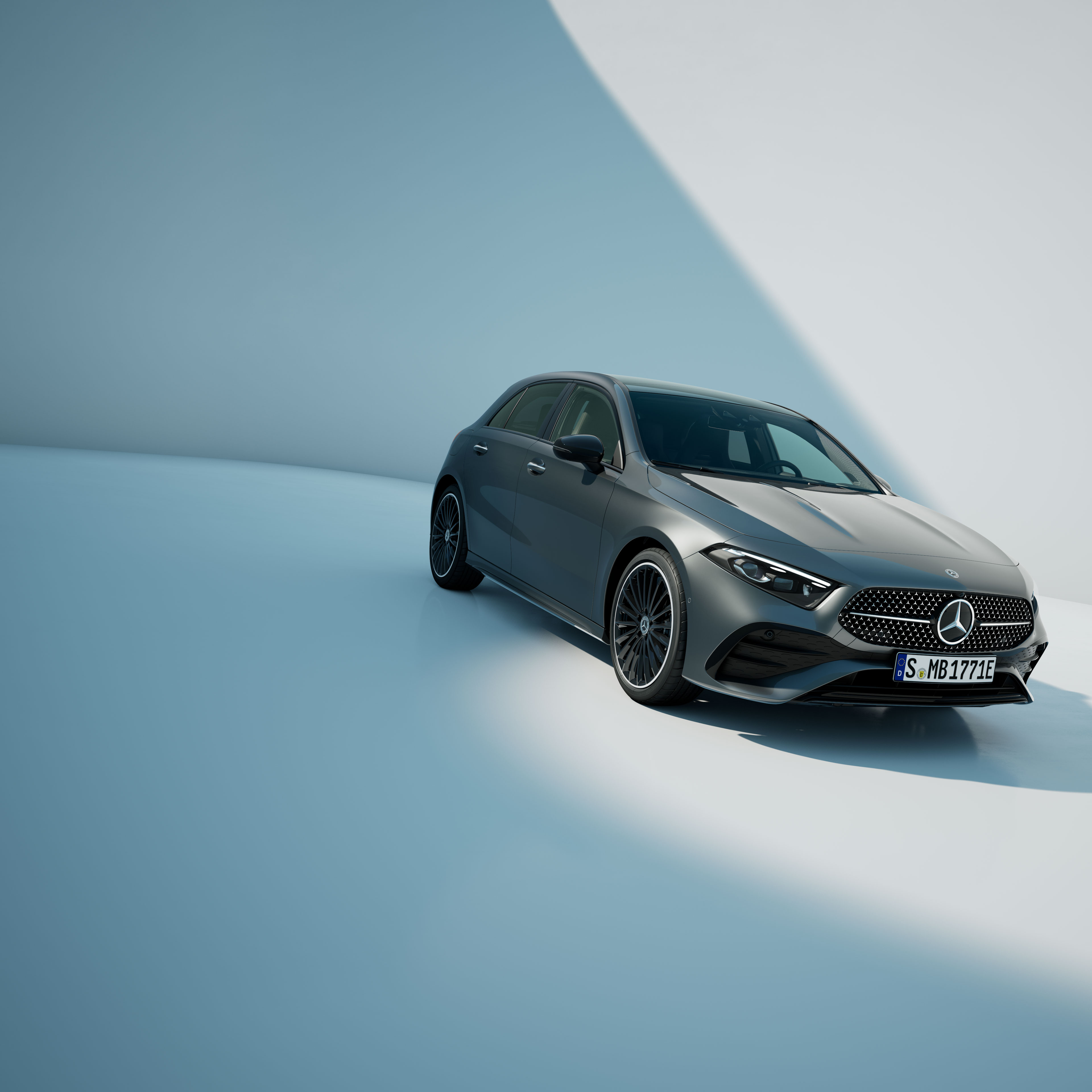 Mercedes-Benz Hatchback Mercedes-Benz A-Klasse Hatchback set skråt forfra