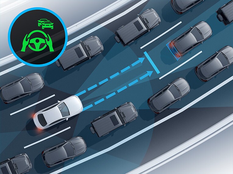 Den aktive køassistent i Mercedes-Benz C-Klasse stationcar.