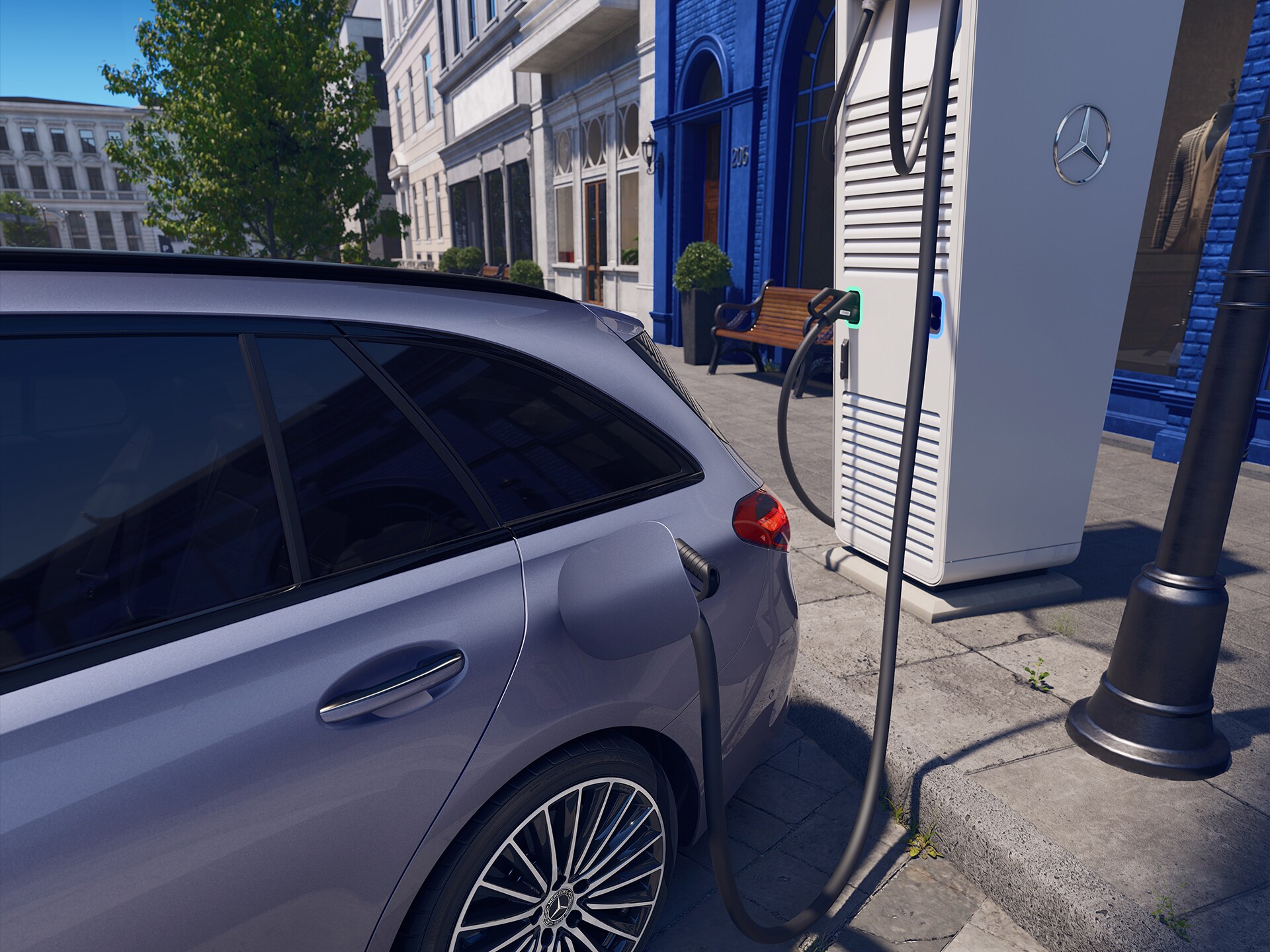 Den nye Mercedes-Benz C-Klasse stationcar som plug-in hybrid.