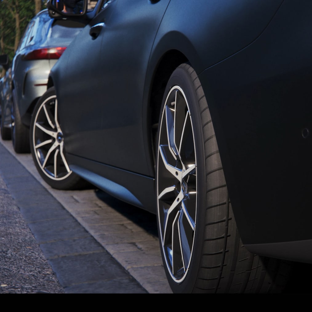 Bagakselstyring i den nye Mercedes-Benz C-Klasse sedan.