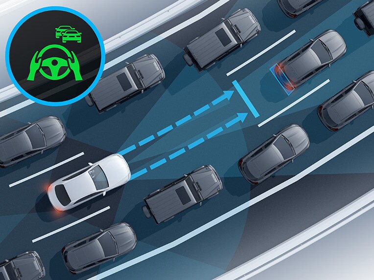 Den aktive køassistent i Mercedes-Benz C-Klasse sedan.