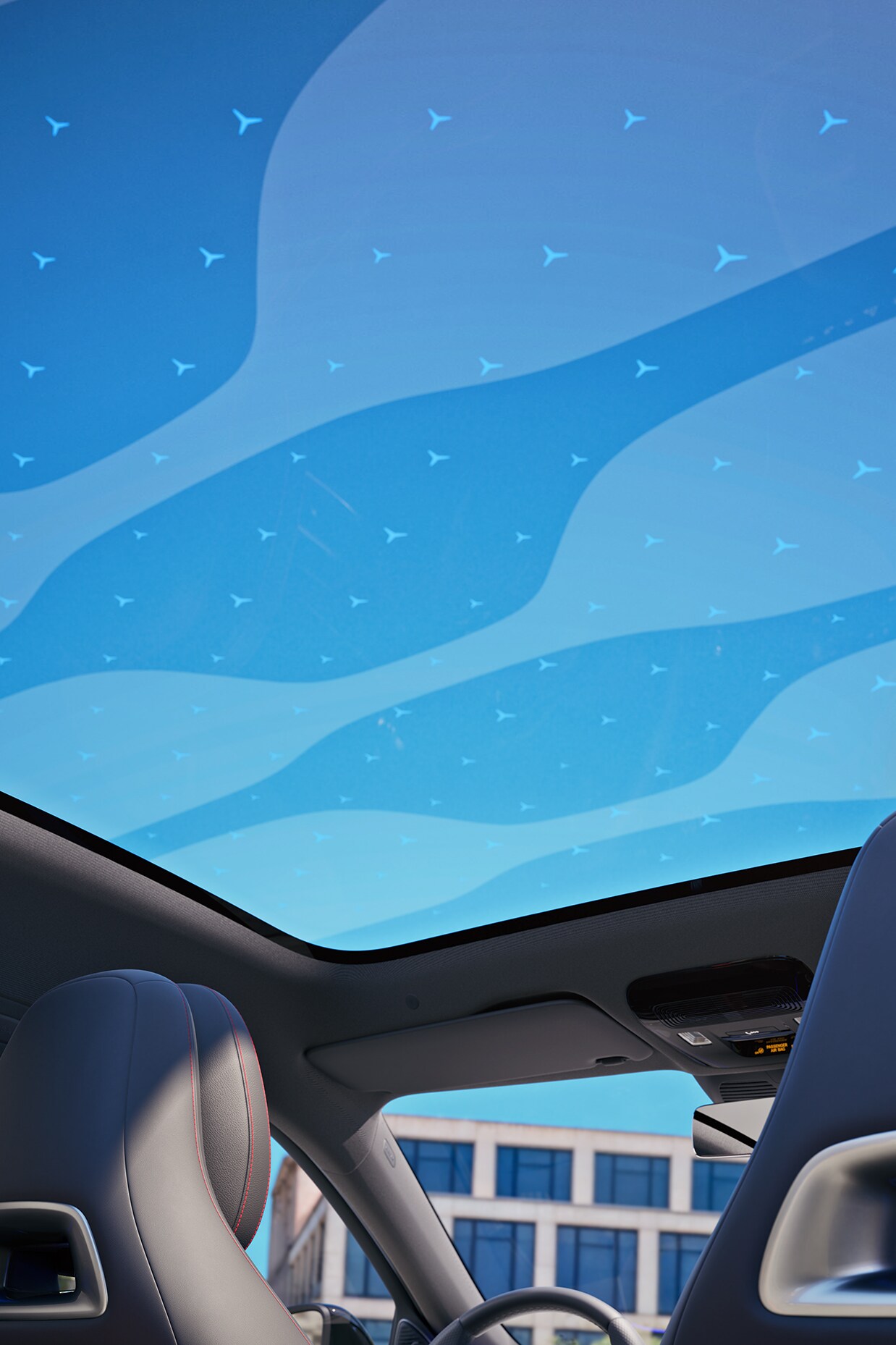 SKY CONTROL panoramataget i den nye elektriske C-Klasse