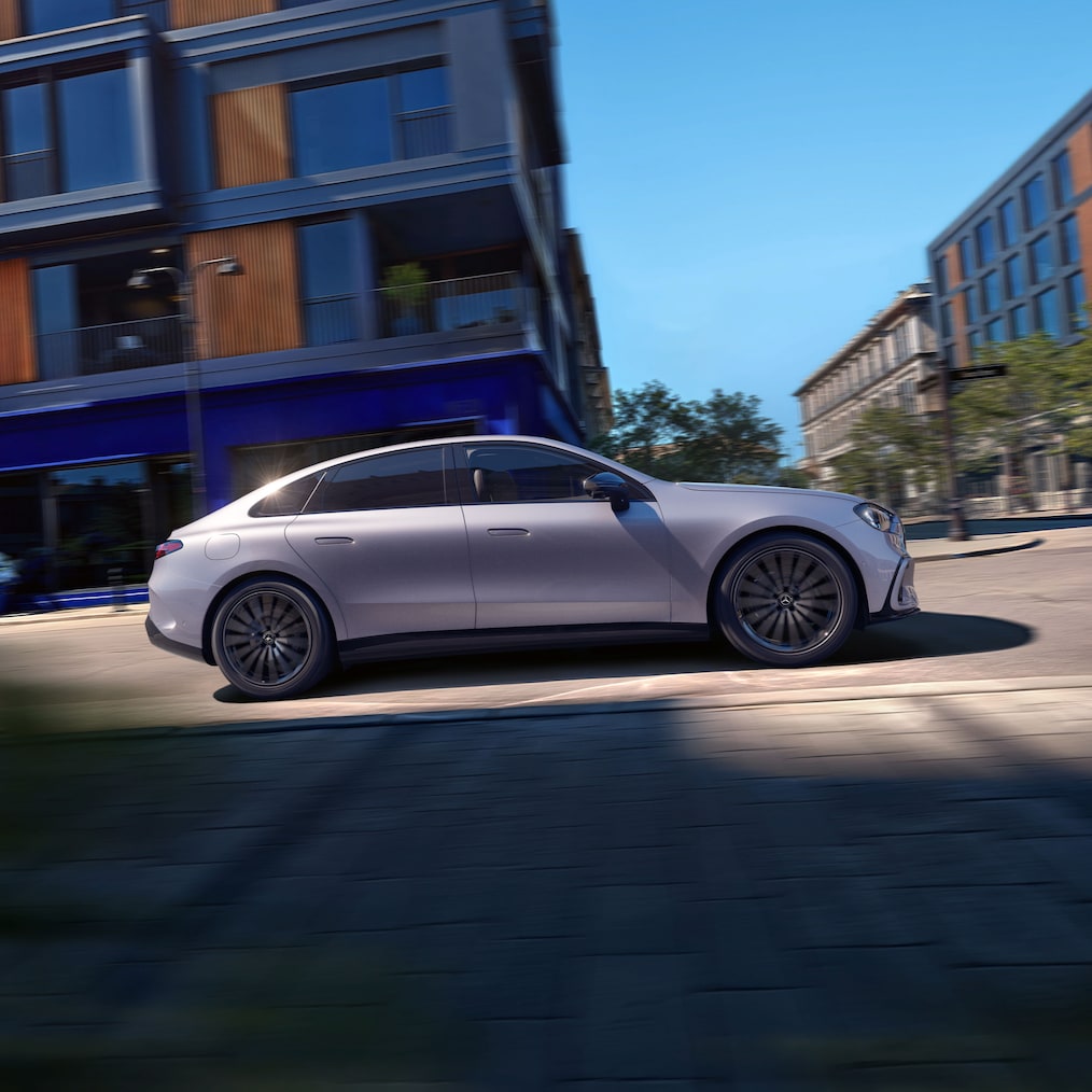 Agility & Comfort-pakken i den helt nye elektriske C-Klasse fra Mercedes-Benz.