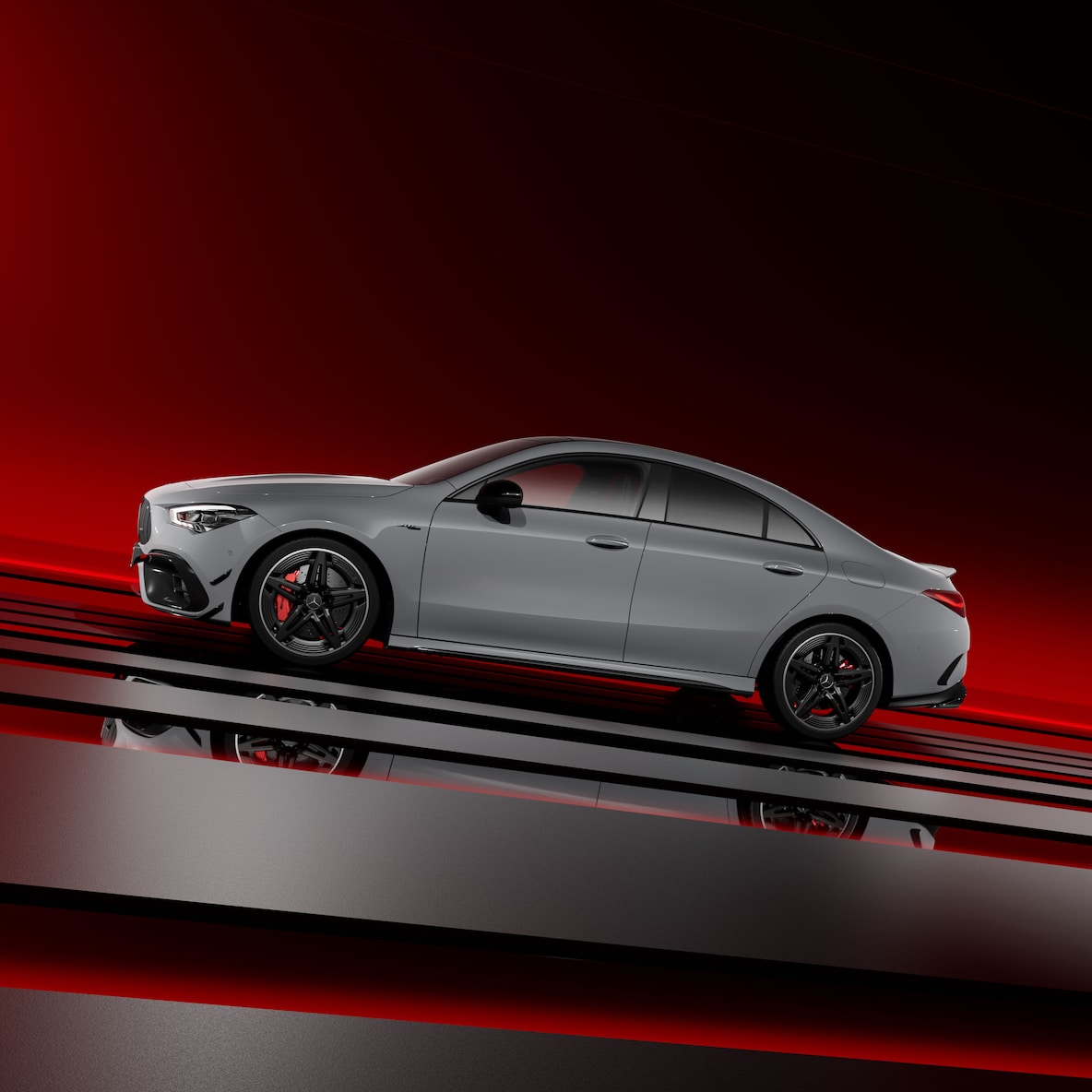 Mercedes-AMG CLA Coupé med AMG designpakke Plus.