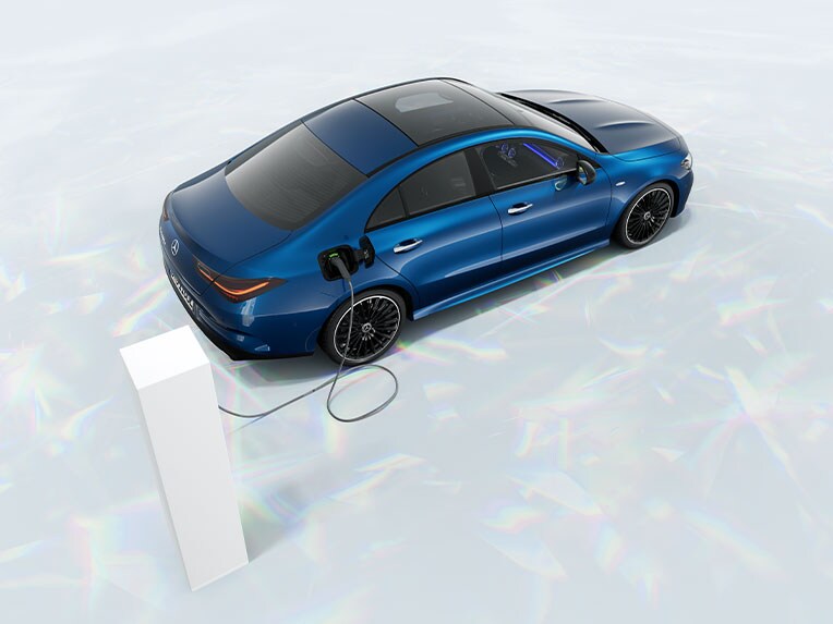 Mercedes-Benz CLA coupé som plug-in hybrid.