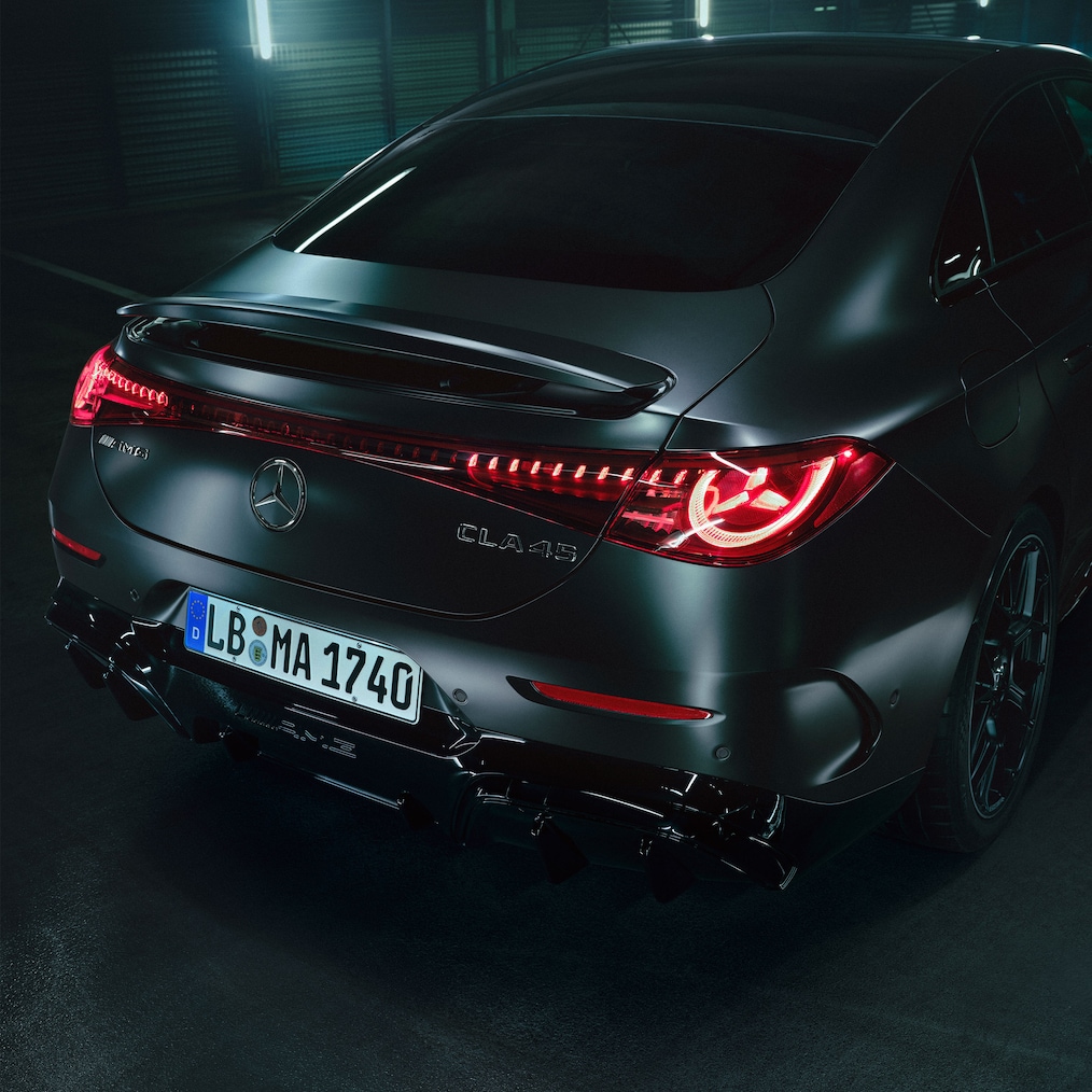 AMG-bagpartiet på den helt nye elektriske Mercedes-AMG CLA 45 4MATIC+.
