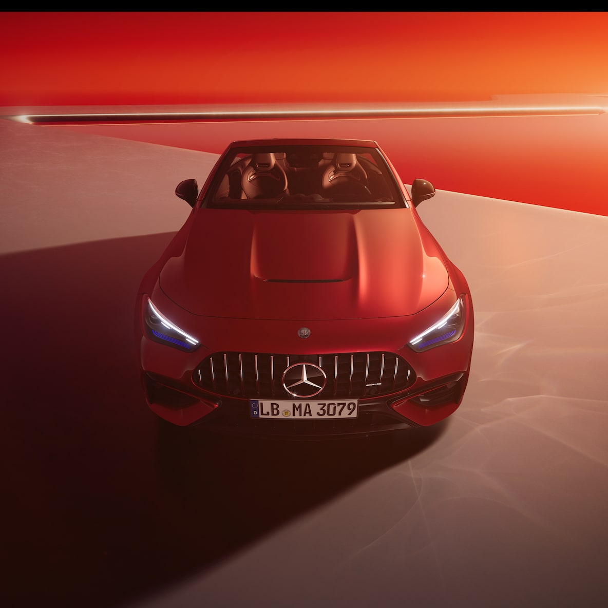 Mercedes-AMG CLE 53 4MATIC+ cabriolet set forfra.
