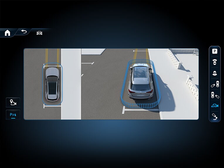 Parkeringspakken med 360°-kamera i CLE cabriolet fra Mercedes-Benz.