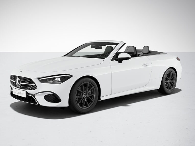 Den sænkede komfortundervogn på Mercedes-Benz CLE cabriolet.