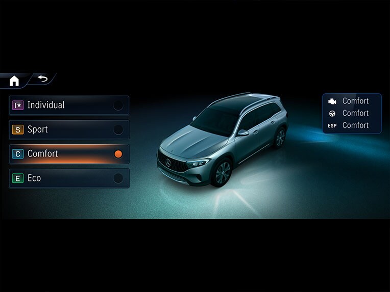 DYNAMIC SELECT i EQB fra Mercedes-Benz.