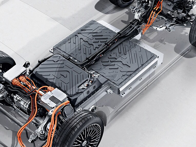 Batteriet fra EQB fra Mercedes-Benz.
