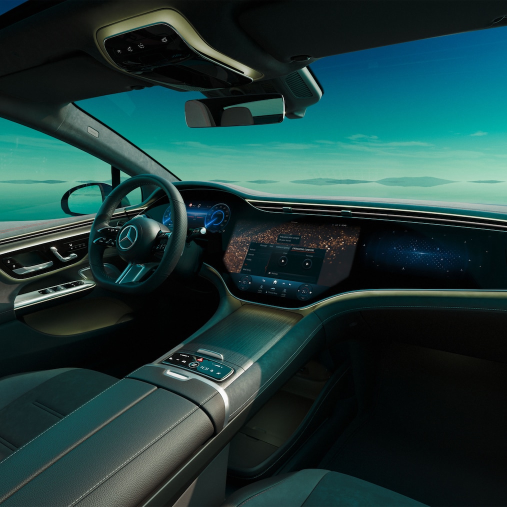 Interiøret i EQE sedan fra Mercedes-Benz.