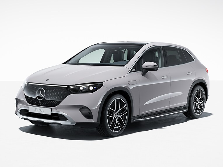 Eksteriøret på EQE SUV fra Mercedes-Benz med udstyrslinjen Electric Art.