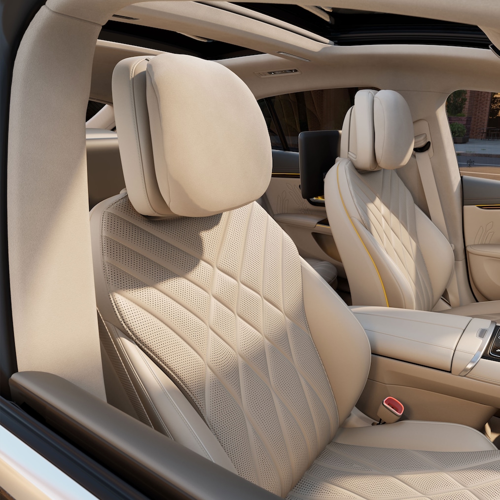 MANUFAKTUR-muligheder i den ny fuldt elektriske EQS fra Mercedes-Benz.