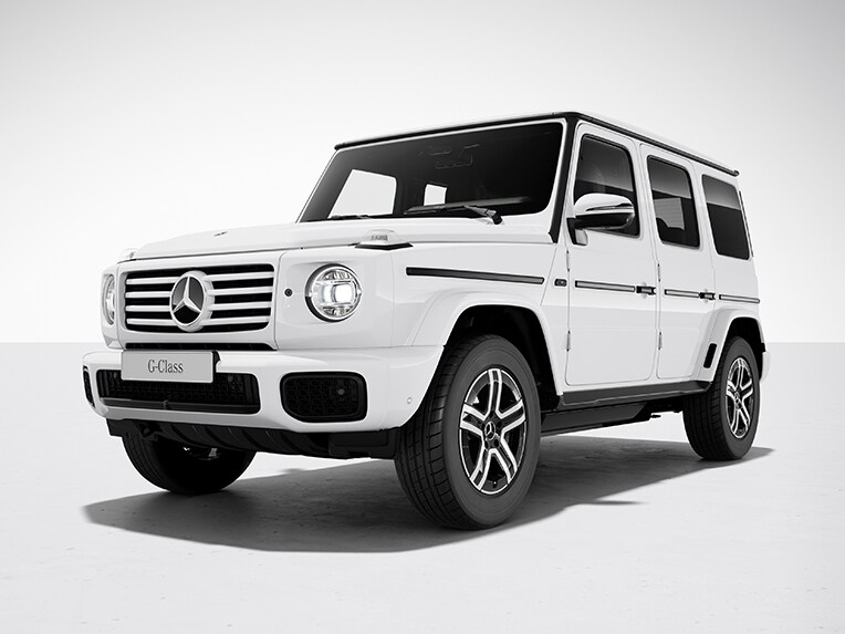 Den 100 % elektriske Mercedes-Benz G-Klasse med standardudstyr.