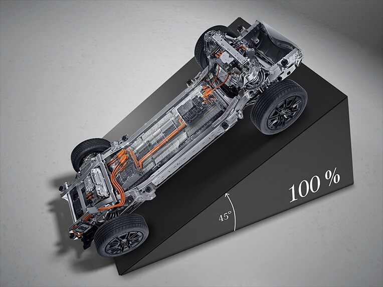 Den 100 % elektriske Mercedes-Benz G-Klasse med maksimal hældningsevne.