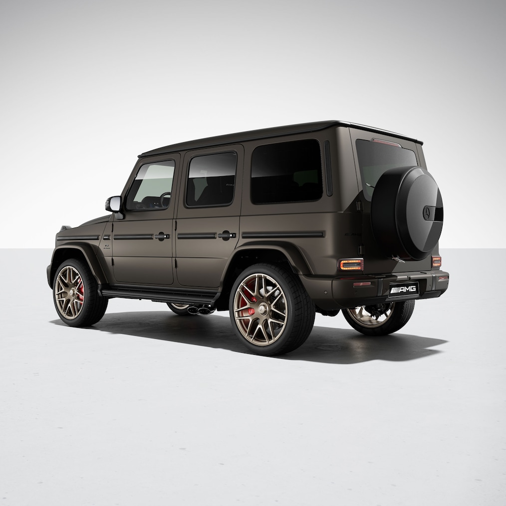 Sidebillede af en Mercedes-AMG G 63 med AMG Performance-pakke.