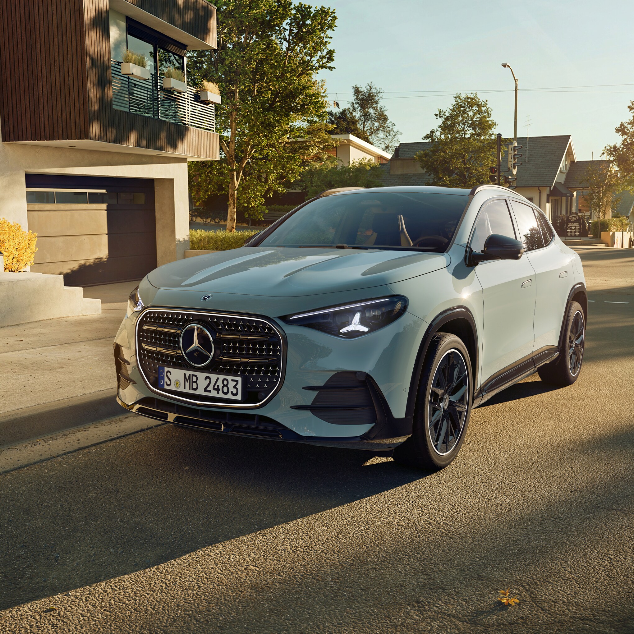 Den helt nye Mercedes-Benz GLA set udefra.
