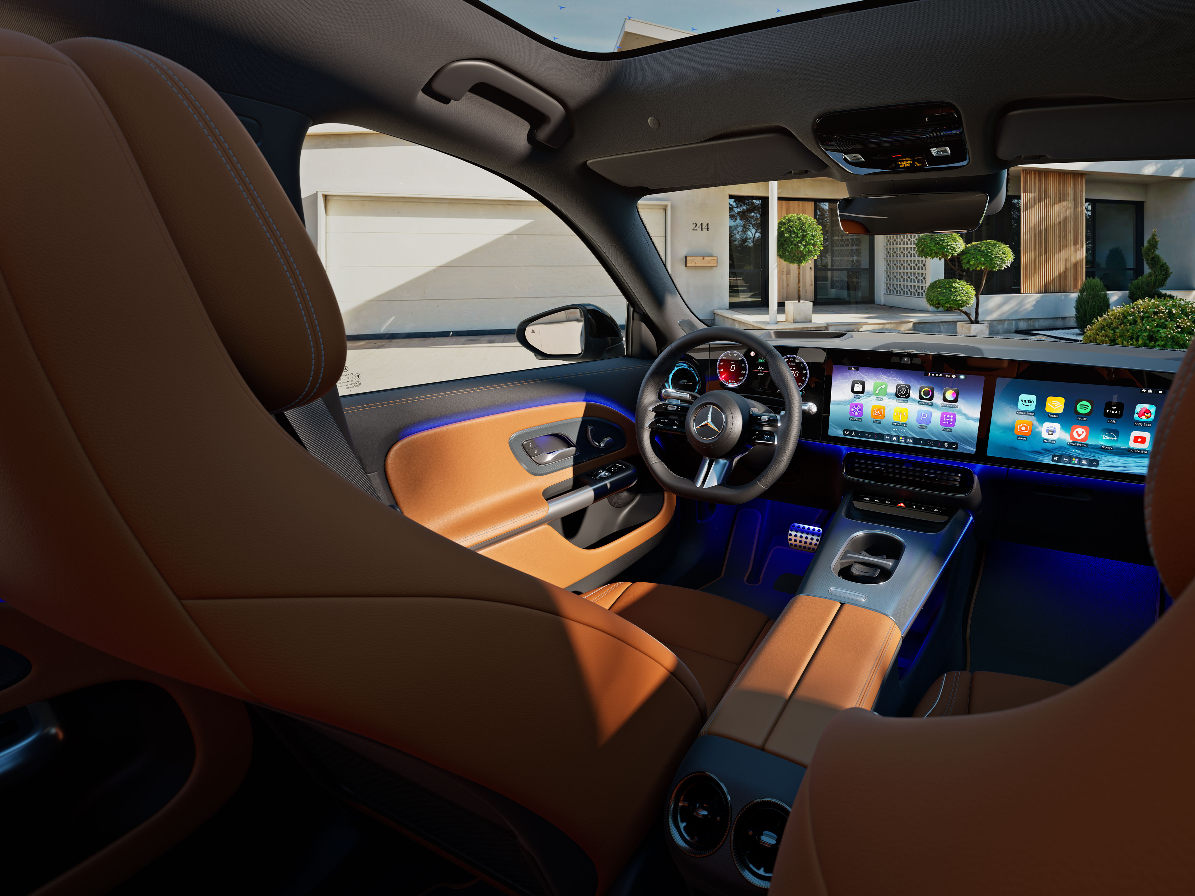 Interiør | Den helt ny elektriske GLB | Mercedes-Benz Interiøret i den ny GLB fra Mercedes-Benz.