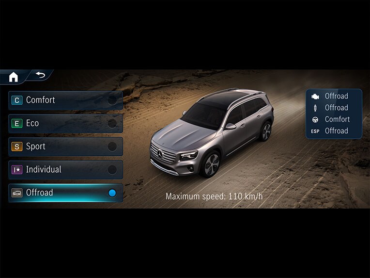 Offroad-teknikpakken i Mercedes-Benz GLB.