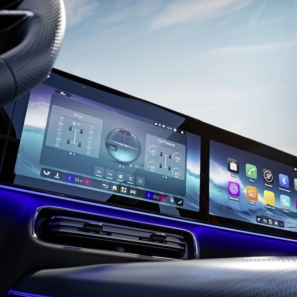 Terrain Mode-kørselsprogrammet i den ny GLB fra Mercedes-Benz.