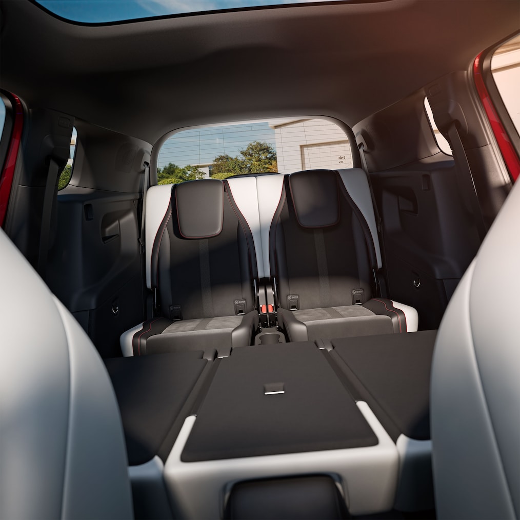 Kabinen med 3. sæderække i Mercedes-Benz GLB.