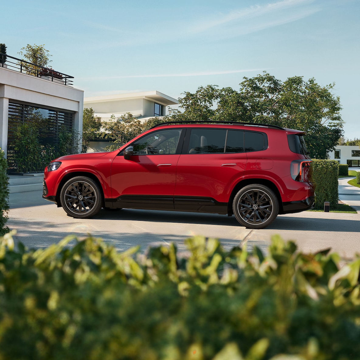 Eksteriøret på GLB fra Mercedes-Benz.