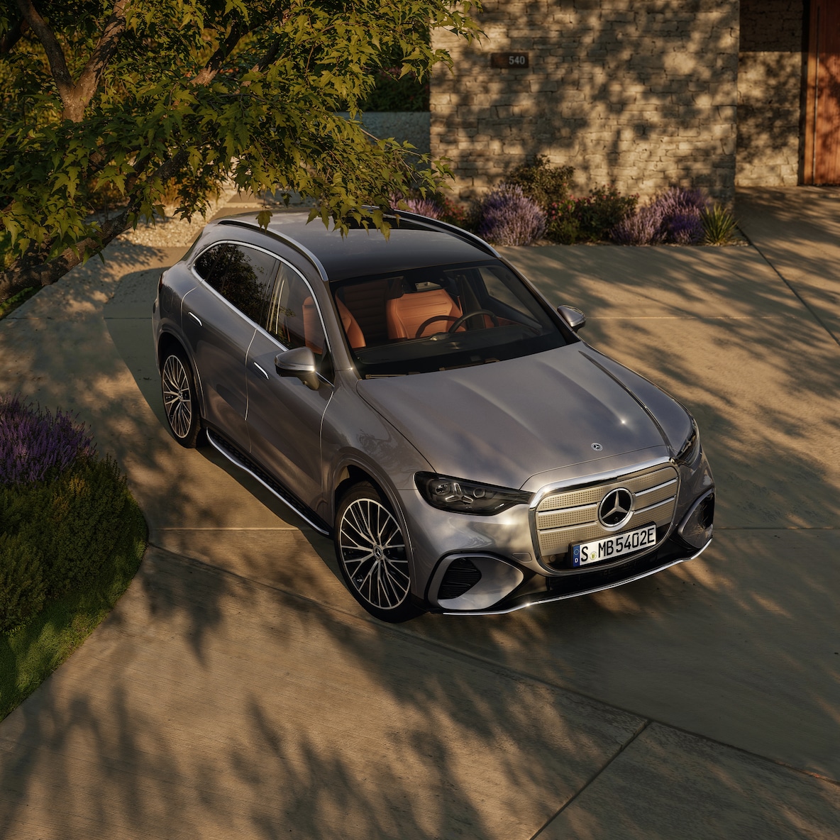 Eksteriøret på den ny GLC med EQ-teknologi fra Mercedes-Benz.