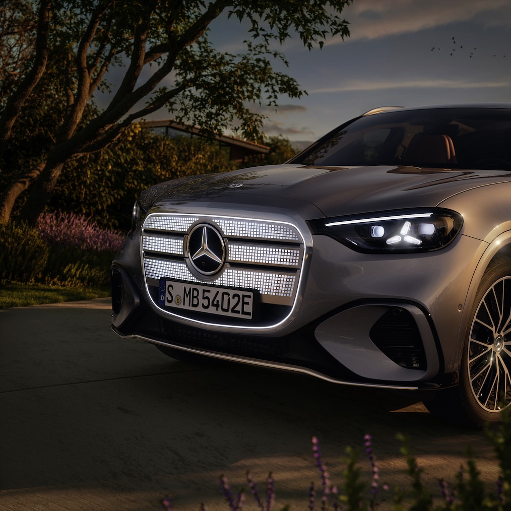 Eksteriøret på den ny GLC med EQ-teknologi fra Mercedes-Benz.