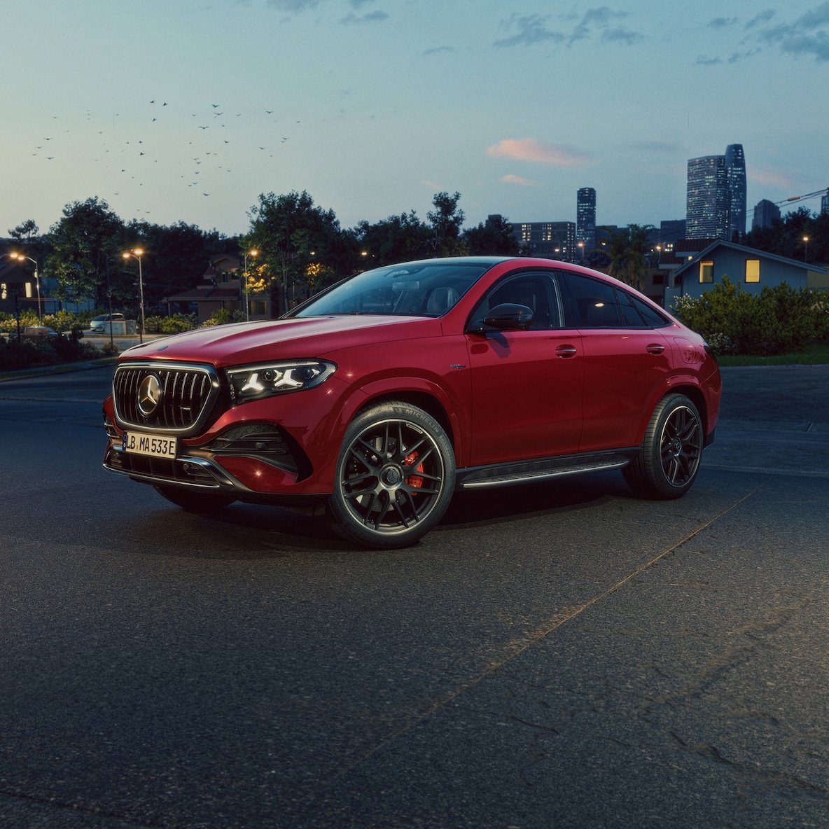 Det sporty coupédesign på Mercedes-AMG GLE coupé.