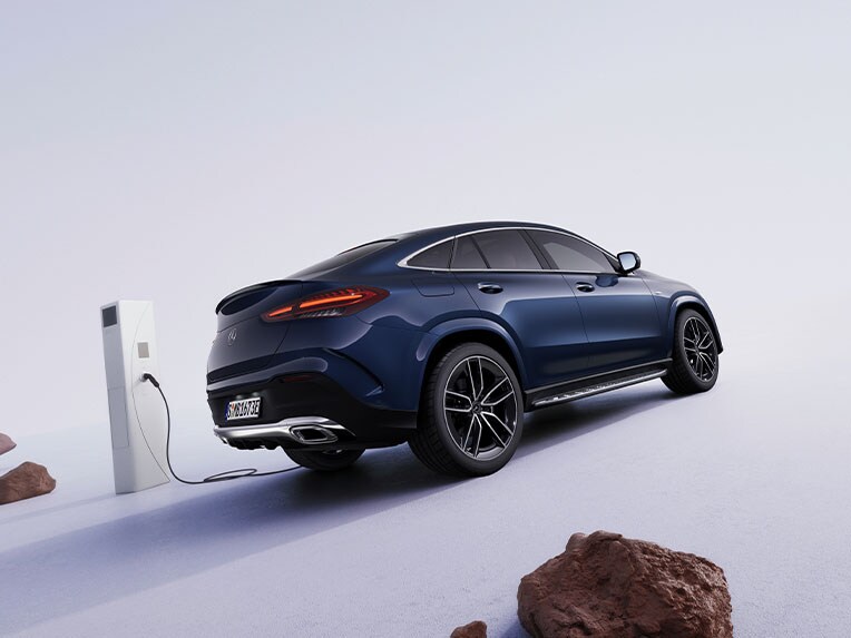 GLE 350 de 4MATIC coupé med EQ-hybridteknologi fra Mercedes-Benz.