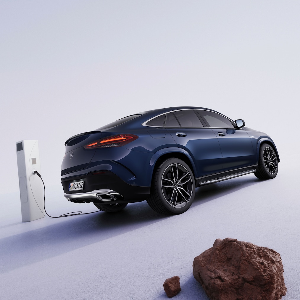 GLE 350 de 4MATIC med EQ-hybridteknologi fra Mercedes-Benz.