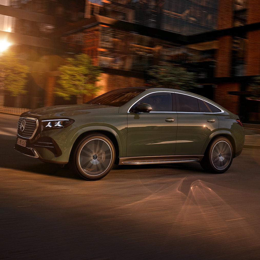 Den ny GLE coupé fra Mercedes-Benz med AMG Line.