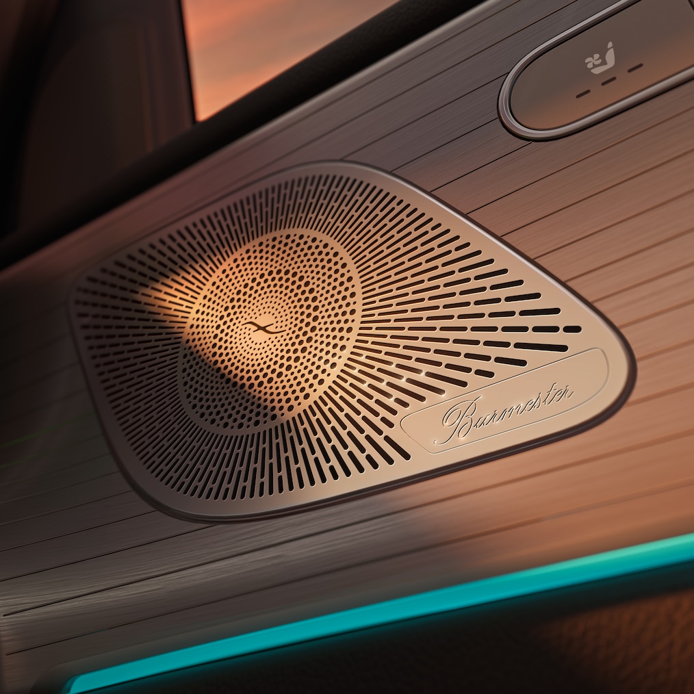 Burmester® 3D surround soundsystemet som ekstraudstyr i Mercedes-Benz GLE coupé.