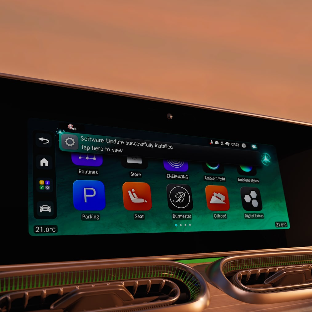 Mercedes-Benz Operating System (MB.OS) i den nye GLE coupé fra Mercedes-Benz.