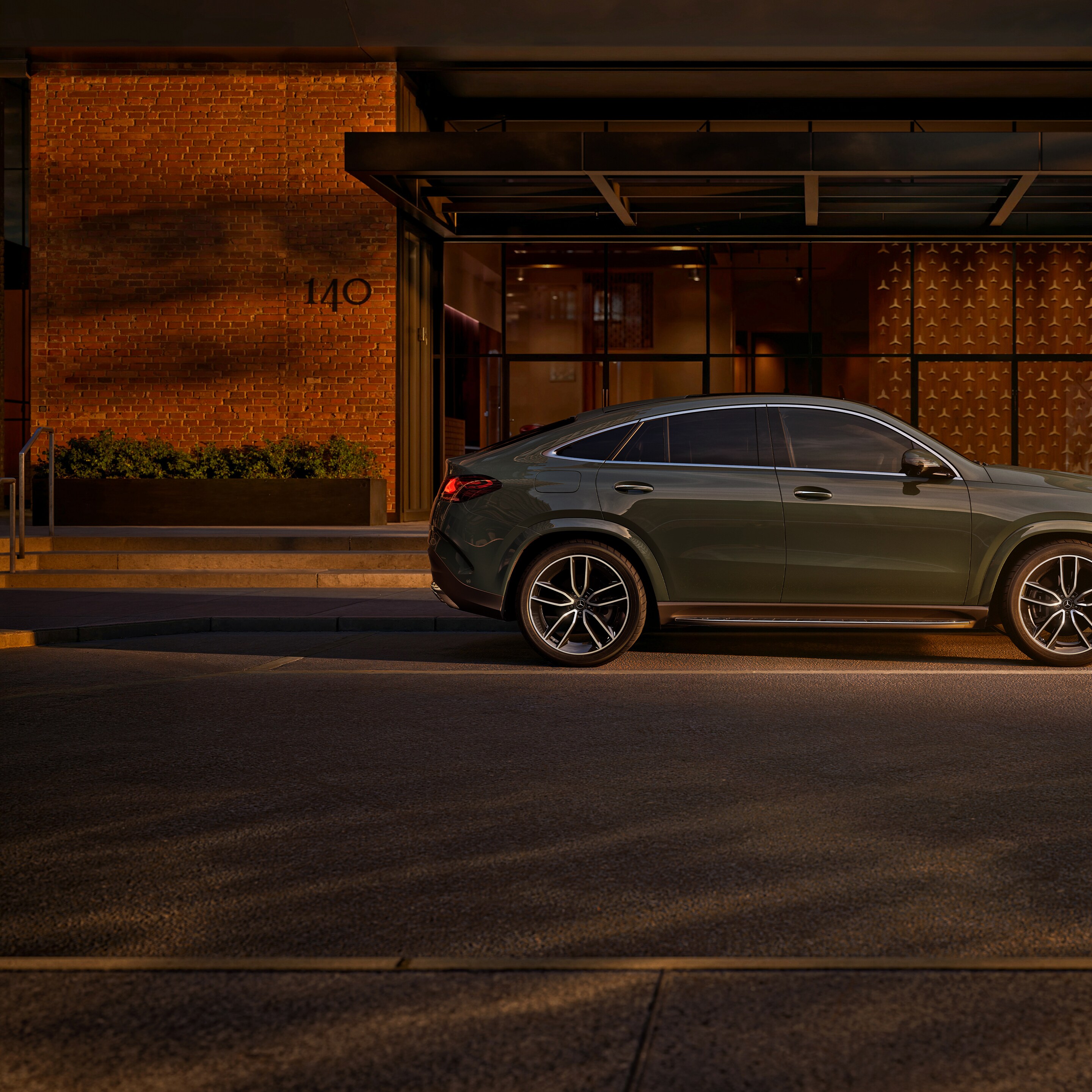 Eksteriøret på den ny GLE coupé.