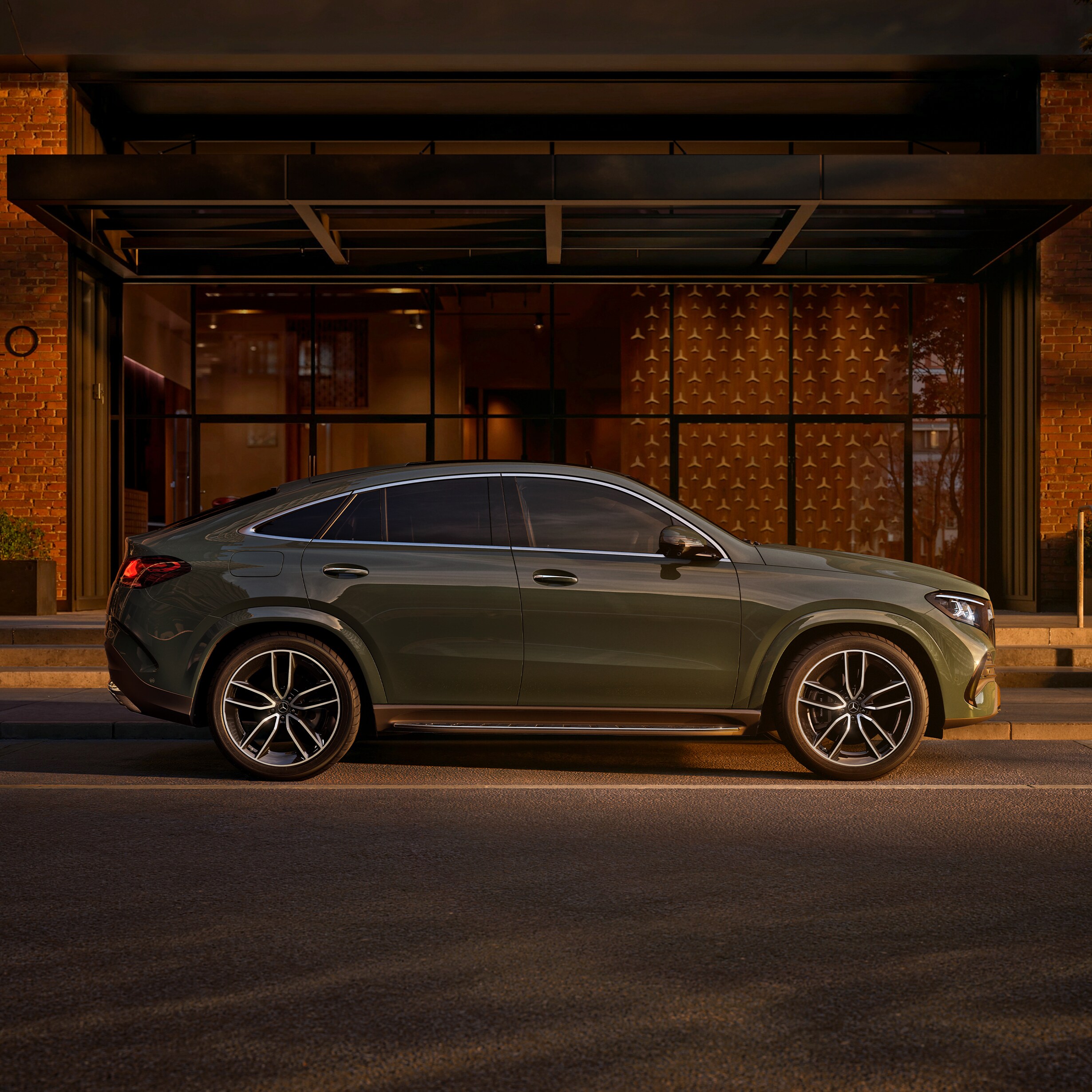 Eksteriøret på den ny GLE coupé.